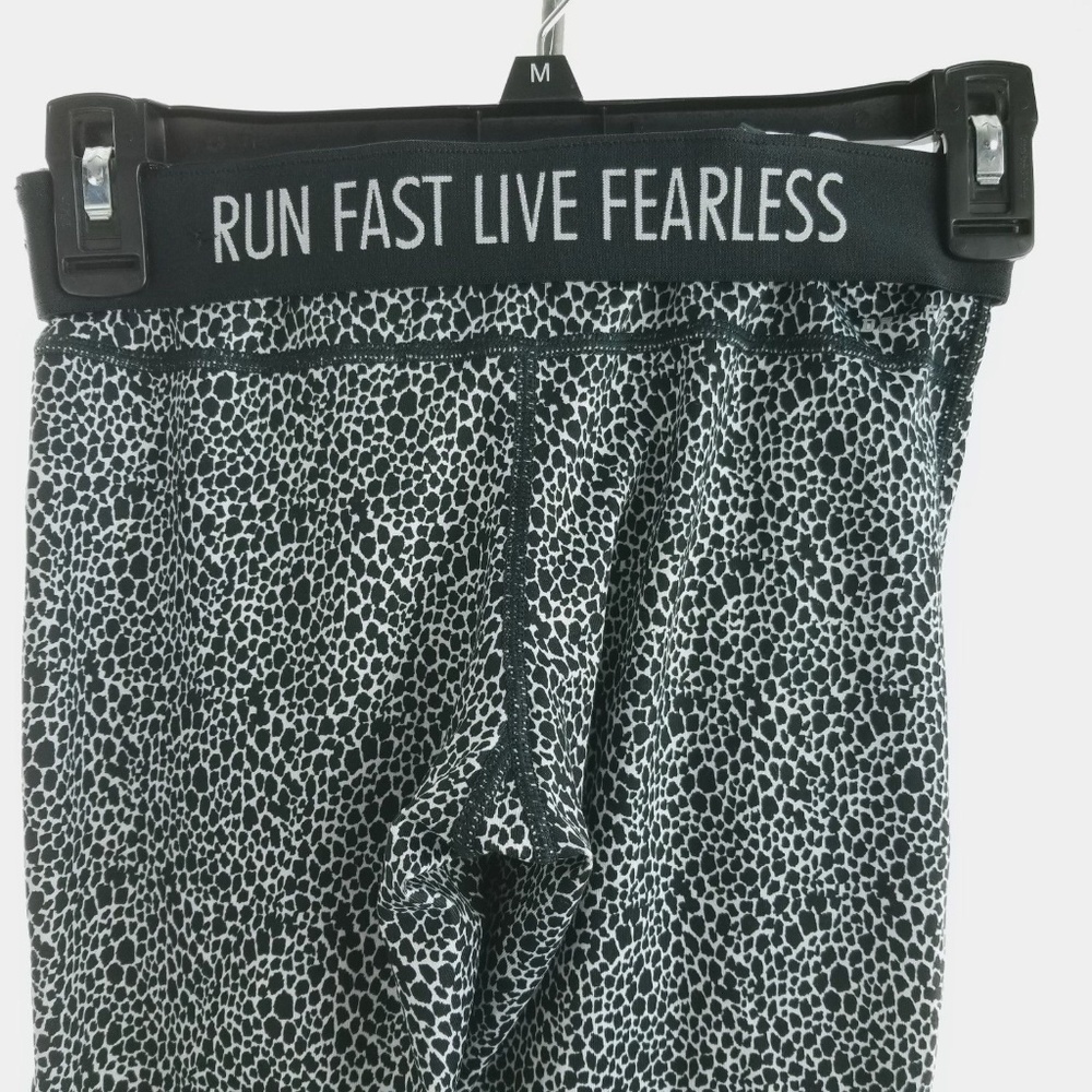 Nike Running Dri Fit Crop Leggings Black White